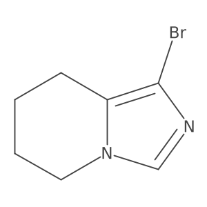 1-bromo-5H,6H,7H,8H-imidazo[1,5-a]pyridine结构式