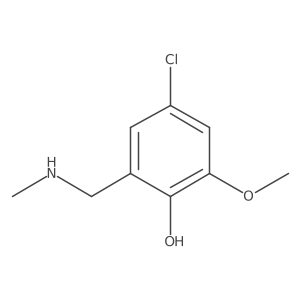 4-Chloro-2-methoxy-6-[(methylamino)methyl]phenol Structure