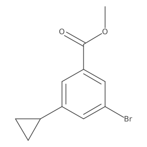 Methyl 3-bromo-5-cyclopropylbenzoate Structure