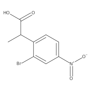 2-(2-Bromo-4-nitrophenyl)propanoic acid结构式