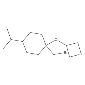 3-{[1-(Bromomethyl)-4-(propan-2-yl)cyclohexyl]oxy}oxetane Structure