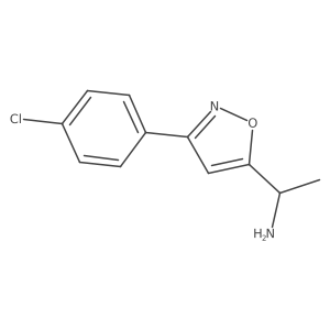 1-(3-(4-Chlorophenyl)isoxazol-5-yl)ethanamine结构式