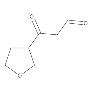 3-Oxo-3-(oxolan-3-yl)propanal Structure