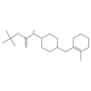tert-butyl N-[1-[(2-methylcyclohexen-1-yl)methyl]piperidin-4-yl]carbamate Structure