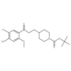 1-(4-Amino-5-chloro-2-methoxyphenyl)-3-[1-(tert-butoxycarbonyl)-piperidin-4-yl]propan-1-one结构式