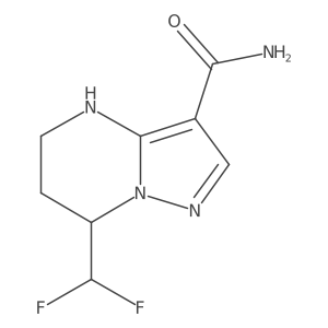 7-(difluoromethyl)-4H,5H,6H,7H-pyrazolo[1,5-a]pyrimidine-3-carboxamide Structure