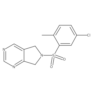 6-((5-chloro-2-methylphenyl)sulfonyl)-6,7-dihydro-5H-pyrrolo[3,4-d]pyrimidine结构式