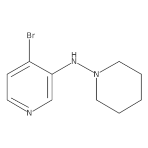 4-bromo-N-(piperidin-1-yl)pyridin-3-amine Structure