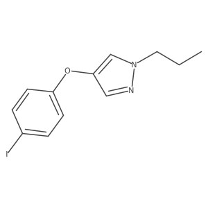 4-(4-Iodophenoxy)-1-propyl-1H-pyrazole Structure