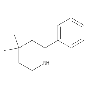 4,4-Dimethyl-2-phenylpiperidine Structure