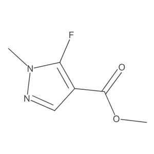 Methyl 5-fluoro-1-methyl-1H-pyrazole-4-carboxylate Structure