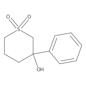 3-Hydroxy-3-phenyl-1lambda6-thiane-1,1-dione结构式