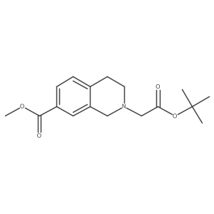 1,1-Dimethylethyl 3,4-dihydro-7-(methoxycarbonyl)-2(1H)-isoquinolineacetate Structure