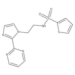 N-(2-(2-(pyrimidin-2-yl)-1H-imidazol-1-yl)ethyl)thiophene-2-sulfonamide Structure