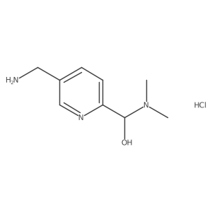 [5-(Aminomethyl)pyridin-2-yl](dimethylamino)methanol hydrochloride结构式