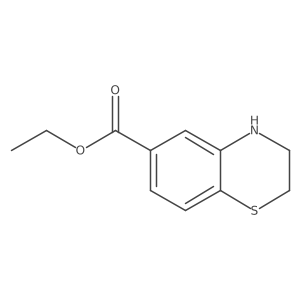 ethyl 3,4-dihydro-2H-1,4-benzothiazine-6-carboxylate结构式