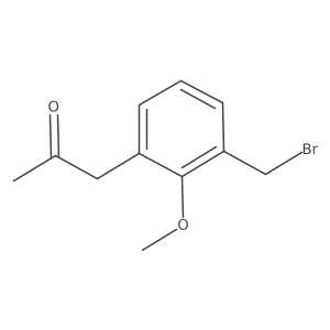 1-(3-(Bromomethyl)-2-methoxyphenyl)propan-2-one Structure