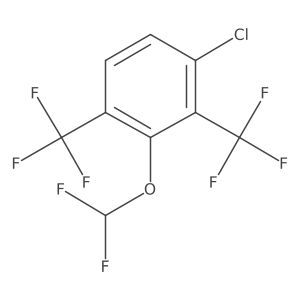 1,3-Bis(trifluoromethyl)-4-chloro-2-(difluoromethoxy)benzene结构式