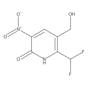 2-(Difluoromethyl)-6-hydroxy-5-nitropyridine-3-methanol Structure