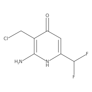 2-Amino-3-(chloromethyl)-6-(difluoromethyl)pyridin-4-ol Structure