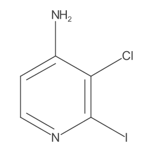 3-Chloro-2-iodopyridin-4-amine结构式
