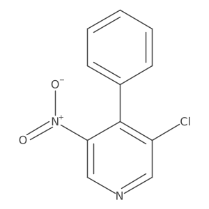 Pyridine, 3-chloro-5-nitro-4-phenyl- Structure