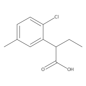 2-(2-Chloro-5-methylphenyl)butanoic acid结构式
