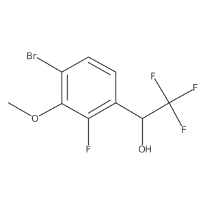 1-(4-Bromo-2-fluoro-3-methoxyphenyl)-2,2,2-trifluoroethanol Structure