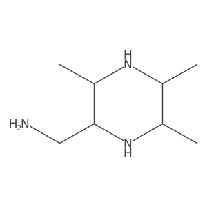 (3,5,6-Trimethylpiperazin-2-yl)methanamine结构式
