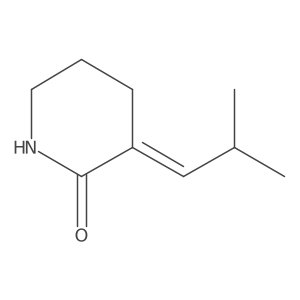(Z)-3-(2-Methylpropylidene)piperidin-2-one Structure