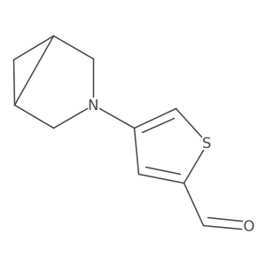 4-{3-Azabicyclo[3.1.0]hexan-3-yl}thiophene-2-carbaldehyde结构式