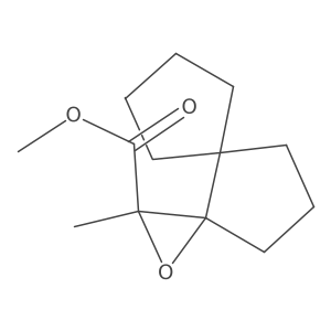 Methyl 2-methyl-1-oxadispiro[2.0.4^{4}.3^{3}]undecane-2-carboxylate结构式
