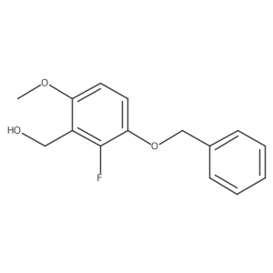 (3-(Benzyloxy)-2-fluoro-6-methoxyphenyl)methanol Structure