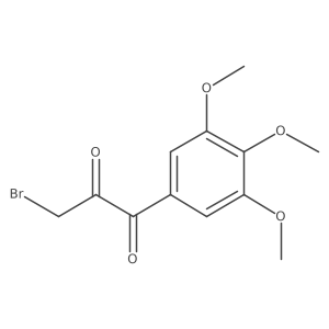 3-Bromo-1-(3,4,5-trimethoxyphenyl)propane-1,2-dione结构式