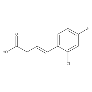 4-(2-Chloro-4-fluorophenyl)but-3-enoic acid Structure