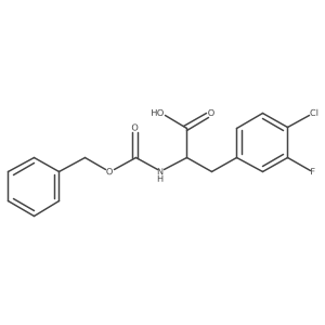 (2R)-2-{[(benzyloxy)carbonyl]amino}-3-(4-chloro-3-fluorophenyl)propanoic acid Structure