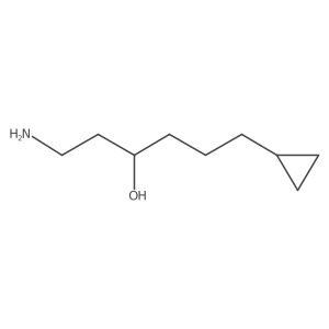 1-Amino-6-cyclopropylhexan-3-ol Structure