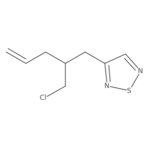 3-[2-(Chloromethyl)pent-4-en-1-yl]-1,2,5-thiadiazole结构式