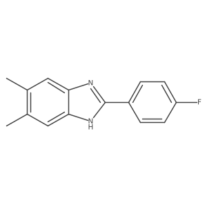 2-(4-Fluorophenyl)-5,6-dimethyl-1H-benzo[d]imidazole结构式