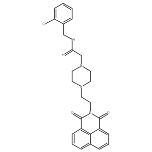N-(2-chlorobenzyl)-2-(4-(2-(1,3-dioxo-1H-benzo[de]isoquinolin-2(3H)-yl)ethyl)piperazin-1-yl)acetamide Structure