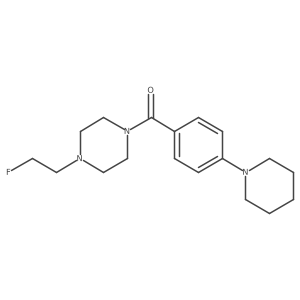 (4-(2-Fluoroethyl)piperazin-1-yl)(4-(piperidin-1-yl)phenyl)methanone Structure