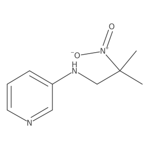 N-(2-methyl-2-nitropropyl)-3-pyridinamine结构式