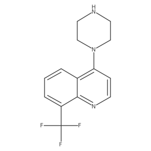 4-(Piperazin-1-yl)-8-(trifluoromethyl)quinoline Structure