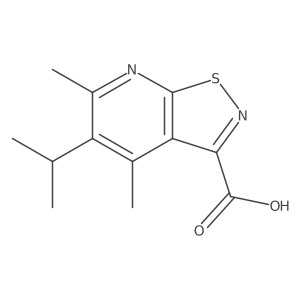 4,6-Dimethyl-5-(propan-2-yl)-[1,2]thiazolo[5,4-b]pyridine-3-carboxylic acid结构式