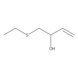1-(Ethylsulfanyl)but-3-en-2-ol结构式