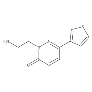 2-(2-Aminoethyl)-6-(thiophen-3-yl)-2,3-dihydropyridazin-3-one Structure