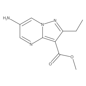 methyl 6-amino-2-ethyl-pyrazolo[1,5-a]pyrimidine-3-carboxylate Structure