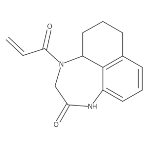13-(Prop-2-enoyl)-10,13-diazatricyclo[7.4.1.0,5,14]tetradeca-5(14),6,8-trien-11-one Structure