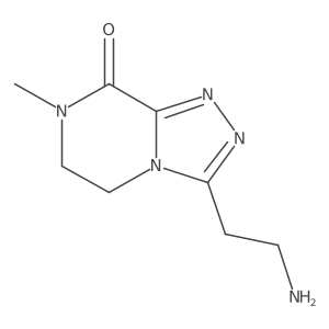 3-(2-Aminoethyl)-7-methyl-6,7-dihydro-[1,2,4]triazolo[4,3-a]pyrazin-8(5H)-one结构式