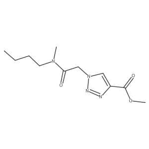 methyl 1-{[butyl(methyl)carbamoyl]methyl}-1H-1,2,3-triazole-4-carboxylate Structure